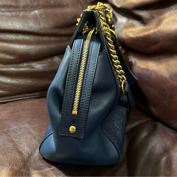 Gucci soft signature tote bag blue pre-owned - Picture 4 of 14